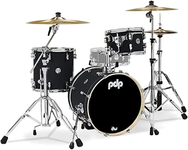 Pacific Drums & Percussion PDP Concept Maple Bop 3 piezas Shell Pack - Negro satinado DS-PDCM18BPBK
