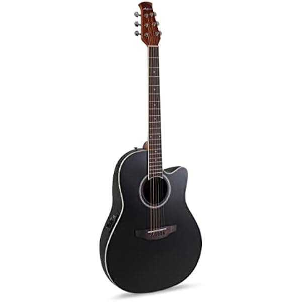 Applause E Akustikgitarre tradicional AB28-5S Super Shallow Cutaway negro satinado AP521104