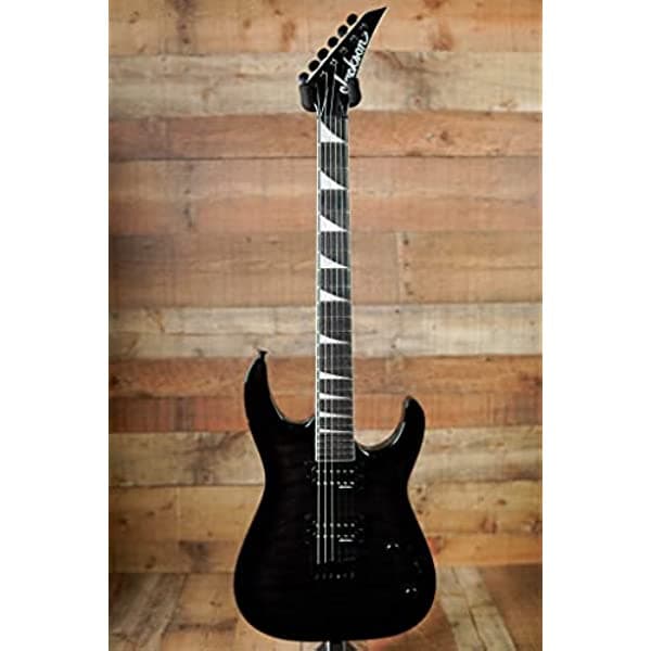 Jackson JS Series Dinky Arch Top JS32Q DKA HT - Guitarra eléctrica - Negro transparente JS32QDKAHTRSBLKBRST