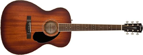 Fender PO-220E Orchestra - Guitarra Acústica de 6 Cuerdas (Cognac Burst Añejado) 970350337