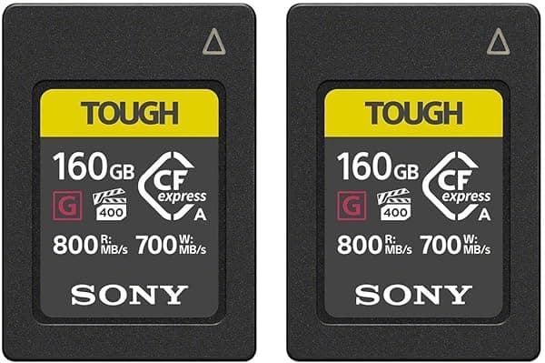 Sony Tarjeta de memoria CFexpress tipo A de 160 GB (paquete de 2) paquete (2 artículos) TOUGH CFexpress