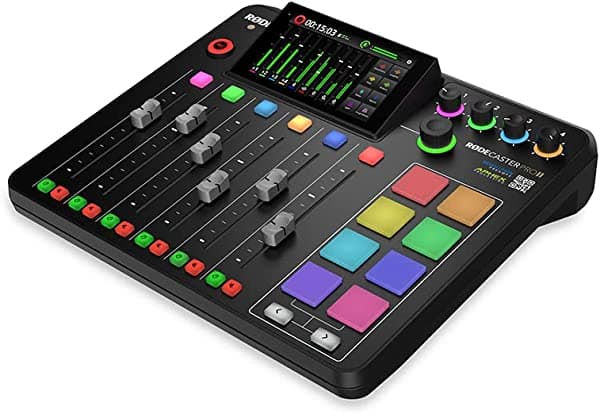 RØDE RØDECaster Pro II Solución de Producción Todo-en-Uno para Podcasting, Transmisión en Vivo, Producción Musical y Creación de Contenido, Negro RCPII
