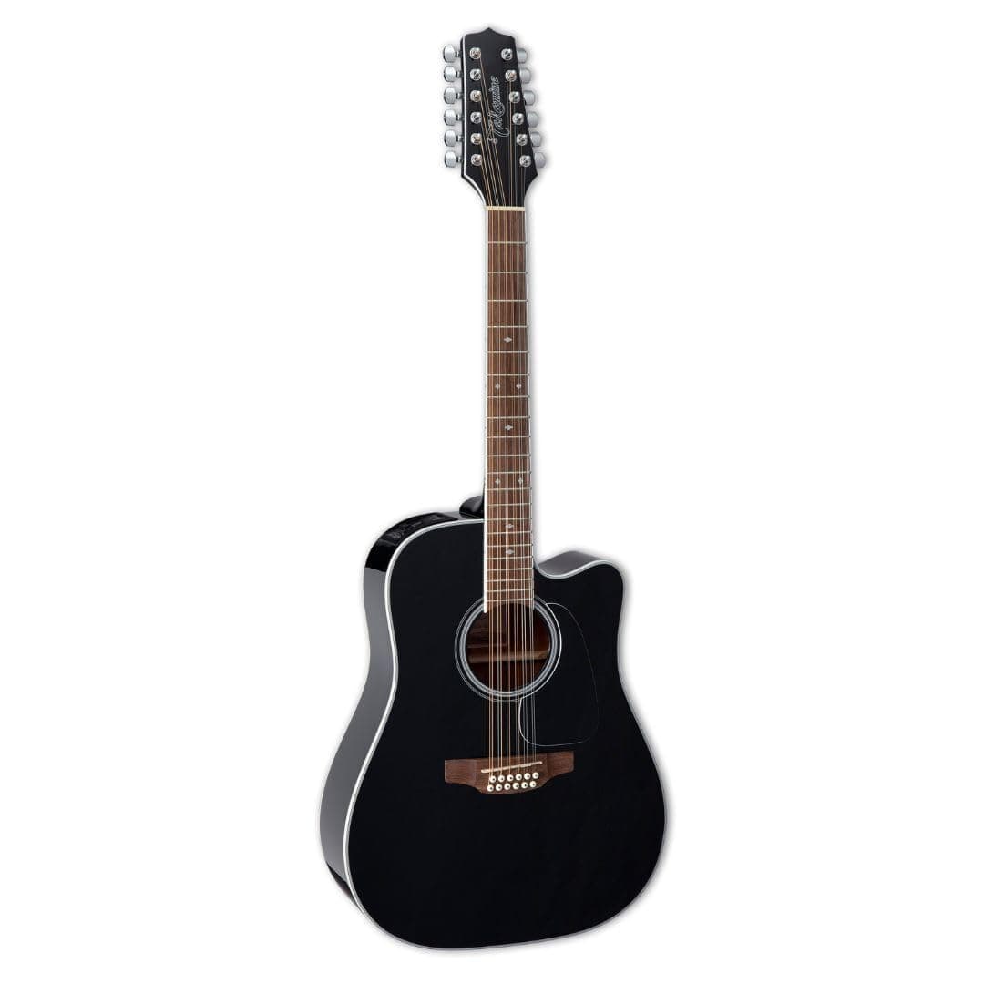 Takamine GD-35CE PW 12 cuerdas, Guitarra Electroacústica Dreadnought, Blanco Perla, con Cutaway y Preamp TAKGD35CE12PW