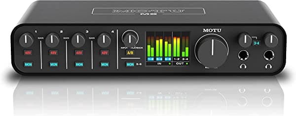 Motu Interfaz De Audio Usb-C M6 6X4 Con Sonido De Calidad De Estudio