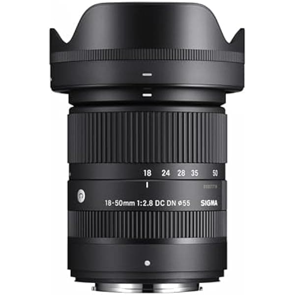 Sigma 18-50MM F2.8 DC DN | C para Fuji X Negro (Modelo 585975) - Lente Zoom Luminoso para Cámaras Fujifilm APS-C 18-50mm F2.8 DC DN Xマウント