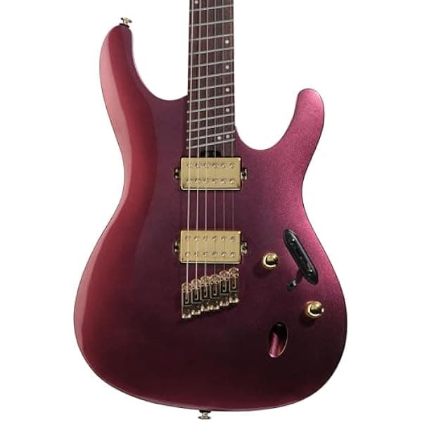 Ibanez Axe Design Lab SML721-RGC Guitarra Eléctrica 7 Cuerdas Multiescala Rose Gold Chameleon
