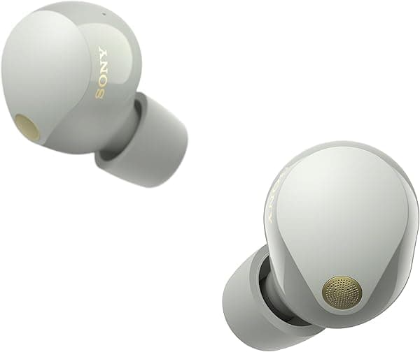 Sony WF-1000XM5 Los Mejores Auriculares Bluetooth Inalámbricos con Cancelación de Ruido y Alexa Integrada, Plata WF1000XM5/S
