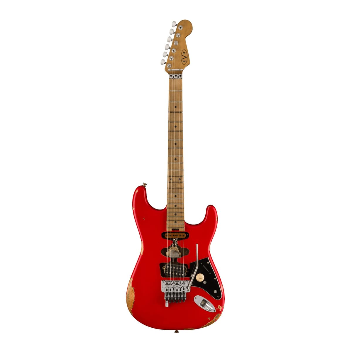 EVH Frankenstein Series Relic FRANKIERELICRED Guitarra Eléctrica Roja estilo Frankenstrat