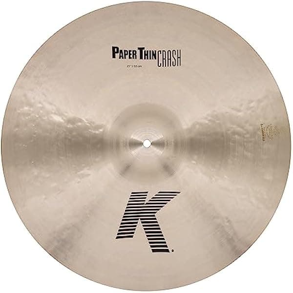 Zildjian K K2821 Platillo Crash Paper Thin 21 pulgadas para batería