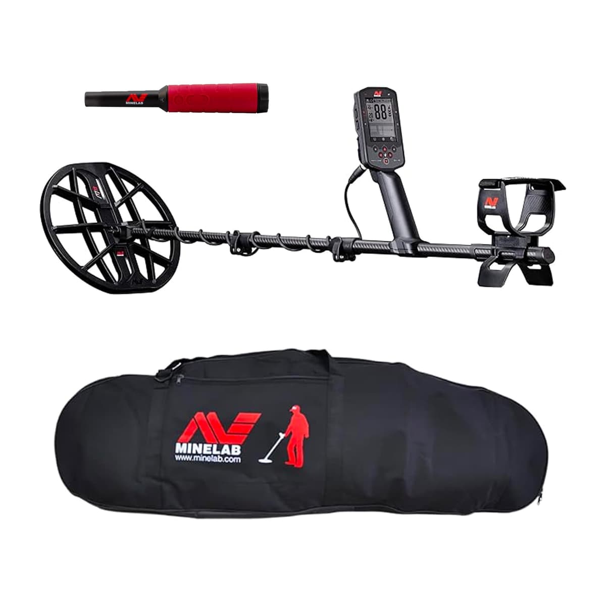 MINELAB MANTICORE Detector de Metales Profesional para Adultos con Pinpointer Impermeable PRO-FIND 40 y Bolsa de Transporte Universal...