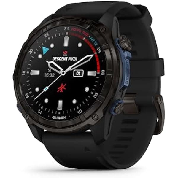 Garmin Descent Mk3i 010-02752-10 computadora de buceo y smartwatch GPS multideporte, integración de aire, negro