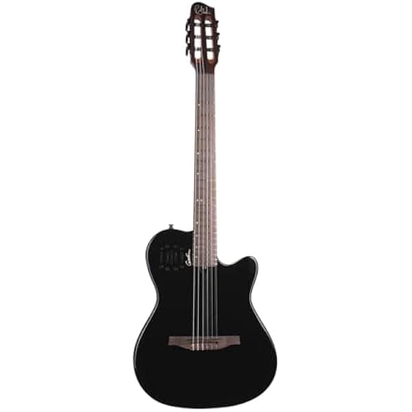 Godin Multiac Mundial Guitarra Electroacústica de Nylon - Onyx Black