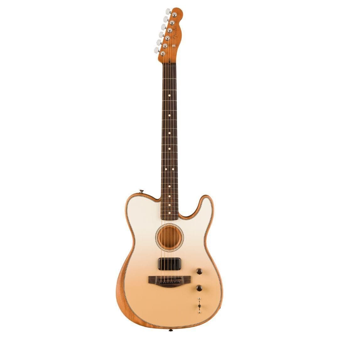 Fender Finneas Signature Acoustasonic Player Telecaster guitarra electroacústica color Cappuccino Fade FINNEASACOPLATLWBCPF