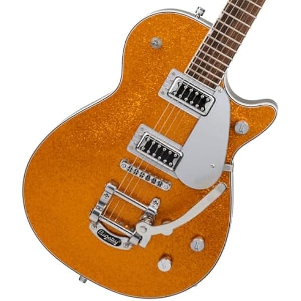 Gretsch Electromatic Jet EMSPRKLJETFTGLDSPK Guitarra Eléctrica Acabado Dorado Brillante Gold Sparkle