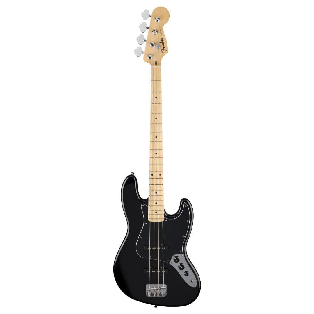 Fender Standard Jazz Bass STDJBMNBPGBLK - Bajo Eléctrico Negro, Diapasón de Arce