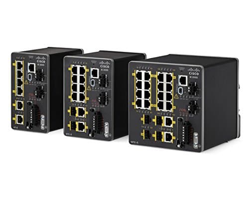 Cisco IE-2000-16TC-G-N Switch Ethernet gestionable 20 puertos Fast Ethernet/Gigabit 10/100Base-TX y 10/100/1000Base-T Capa 2 4 ranuras SFP PoE montaje en riel twisted pair