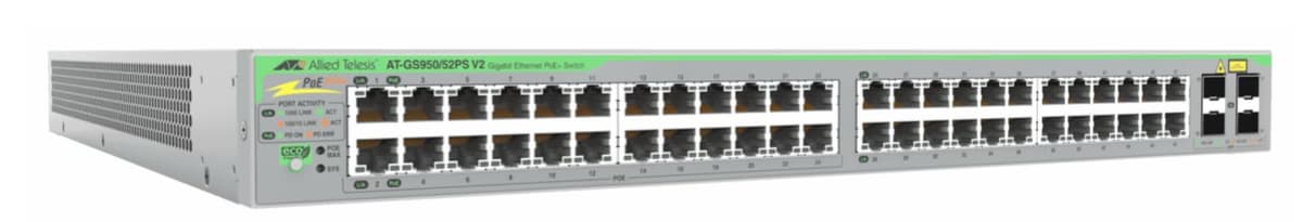 Allied Telesis 767035219271 Switch WebSmart Gigabit 24x 10/100/1000 PoE+ PSU Única, Potencia EU