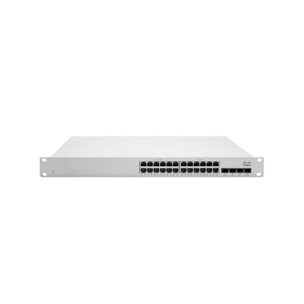 Cisco Meraki MS210-24P Switch PoE+ Gigabit 24 Puertos | Bundle Licencia Enterprise 3 Años | Capa 2 | Apilable | Gestión en la Nube MS210-24P-HW