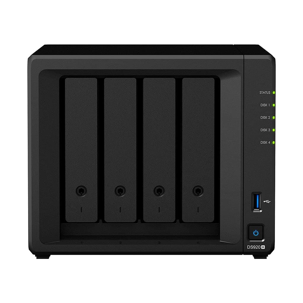 Synology DiskStation DS920+ NAS para negocios con CPU Celeron, 8GB DDR4, SSD M.2 1TB, HDD 40TB, sistema DSM ASIHLAMZ509