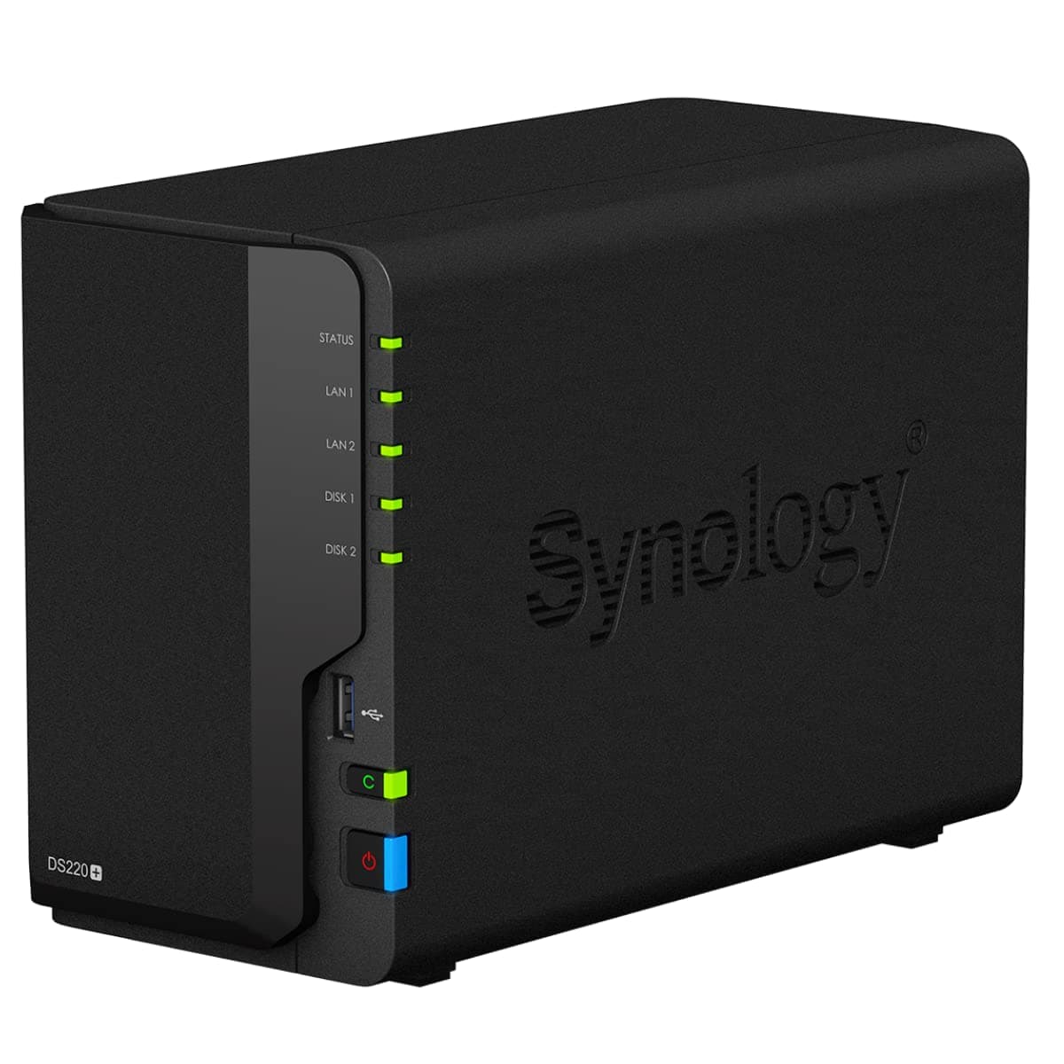 Synology DiskStation DS220+ (6GB RAM) NAS 2 bahías 24TB paquete con 2x 12TB Seagate IronWolf