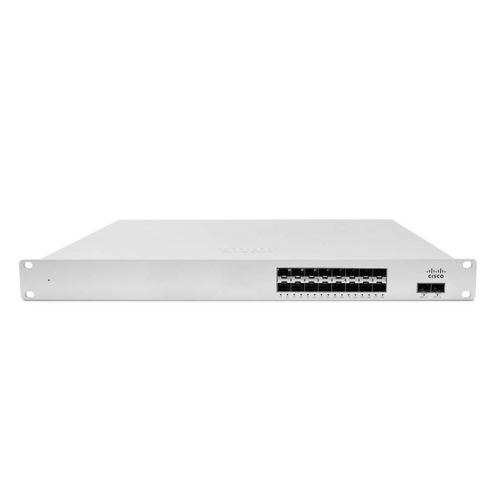 Cisco Meraki MS410-16-HW Switch Capa 3 Gestionado en la Nube 16x SFP Gigabit Uplink 10GbE Apilable para Centro de Datos y Campus