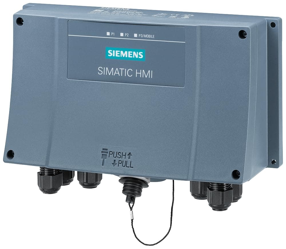 Siemens SIMATIC HMI 6AV2125-2AE23-0AX0, caja de conexión, 24V DC, panel HMI, interfaz industrial, Part Number 6AV2125-2AE23-0AX0