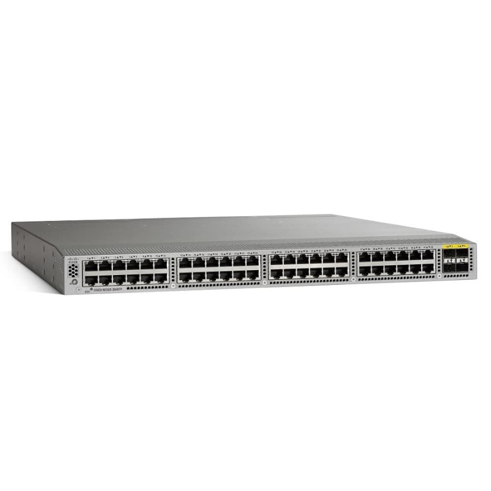 Cisco Nexus 3064-T N3K-C3064TQ-10GT Switch 48x 10GBase-T y 4x 40GbE, Capa 2/3, alto rendimiento Cisco Systems