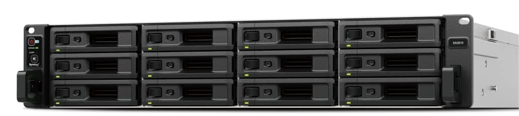 Synology RackStation SA3610 NAS 2U Rack, 12-Bay 3.5", Diskless, 2x10GbE + 4xGbE, Intel Xeon D-1567, 16GB RAM, Solicita cotización de proyecto de soluciones