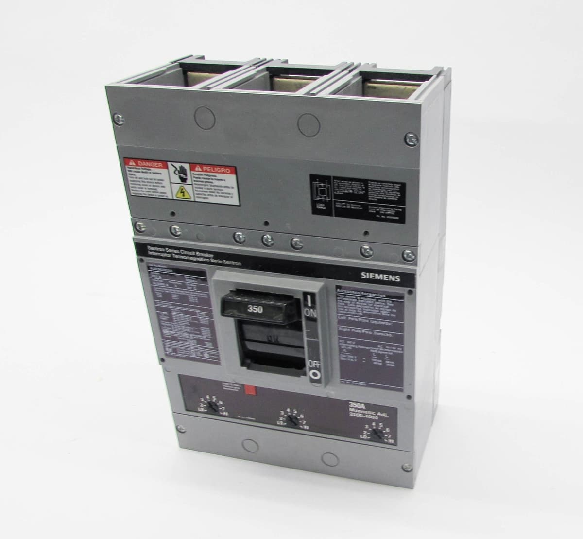 SIEMENS HJXD63B250H - Interruptor automático 3 polos 250A 600V, nuevo, línea HJXD63, curva B, montaje N