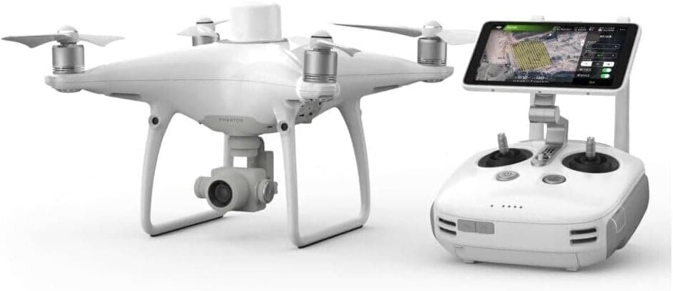 DJI P4 Multispectral - Drone Agrícola, Cámara Estabilizada 3 Ejes, RGB + 5 Sensores Multiespectrales, Módulo RTK, 27 min de Vuelo, Alcance 4.4 millas CP.AG.00000206.01