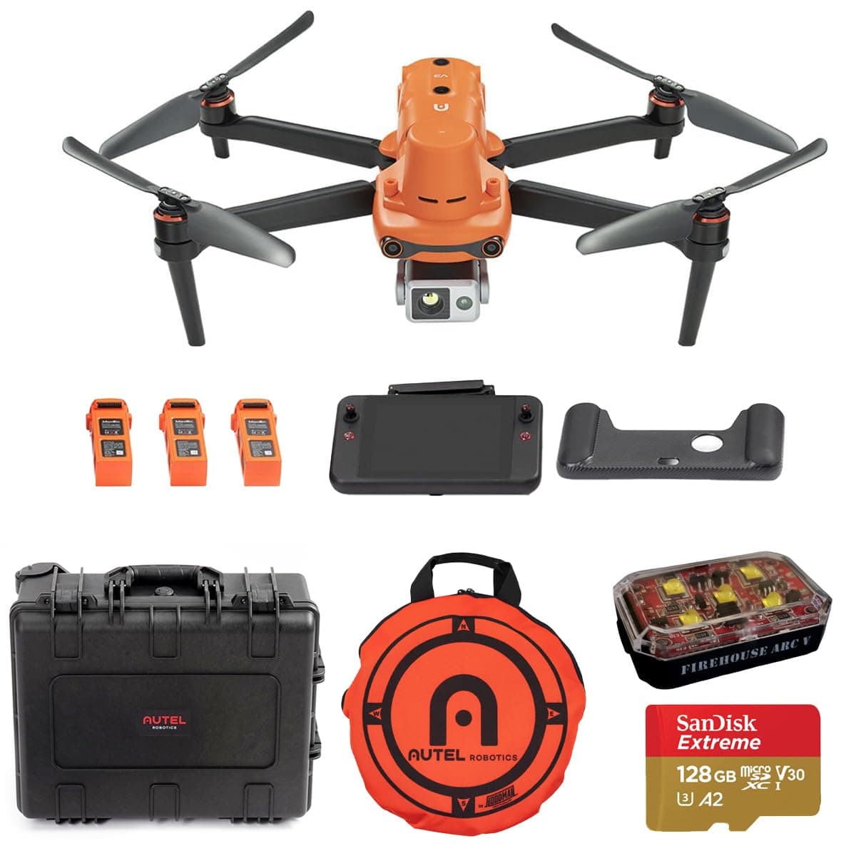 Autel Robotics EVO II V3 Dual 640T RTK - Drone Térmico Rugged con Tarjeta microSD 128GB, Luz Anticolisión, Plataforma de Aterrizaje 102001517 K