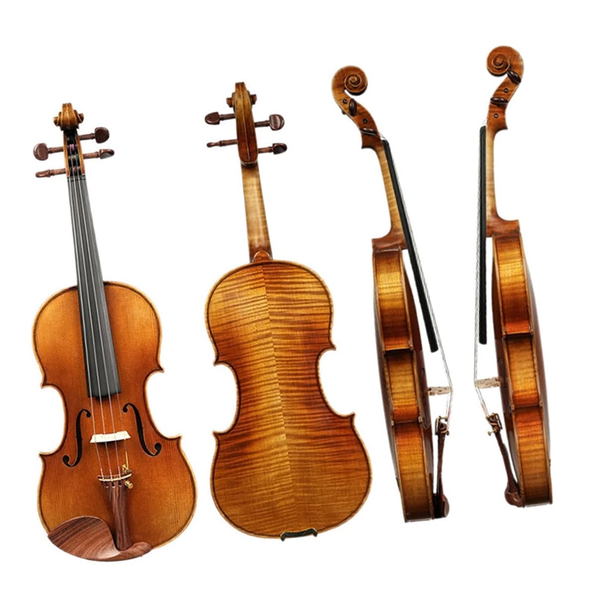 DABAUR ZENGXUE Violín Profesional 4/4 - Set Completo, Hecho a Mano, Vintage, Instrumento de Cuerda para Tocar (1/2 o 2/4)