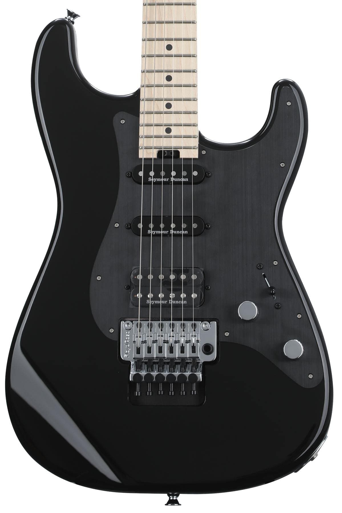 Charvel Pro-Mod So-Cal Style 1 HSS FR M Guitarra Eléctrica - Gloss Black, Floyd Rose, DiMarzio HSS, diapasón de arce 2966033503