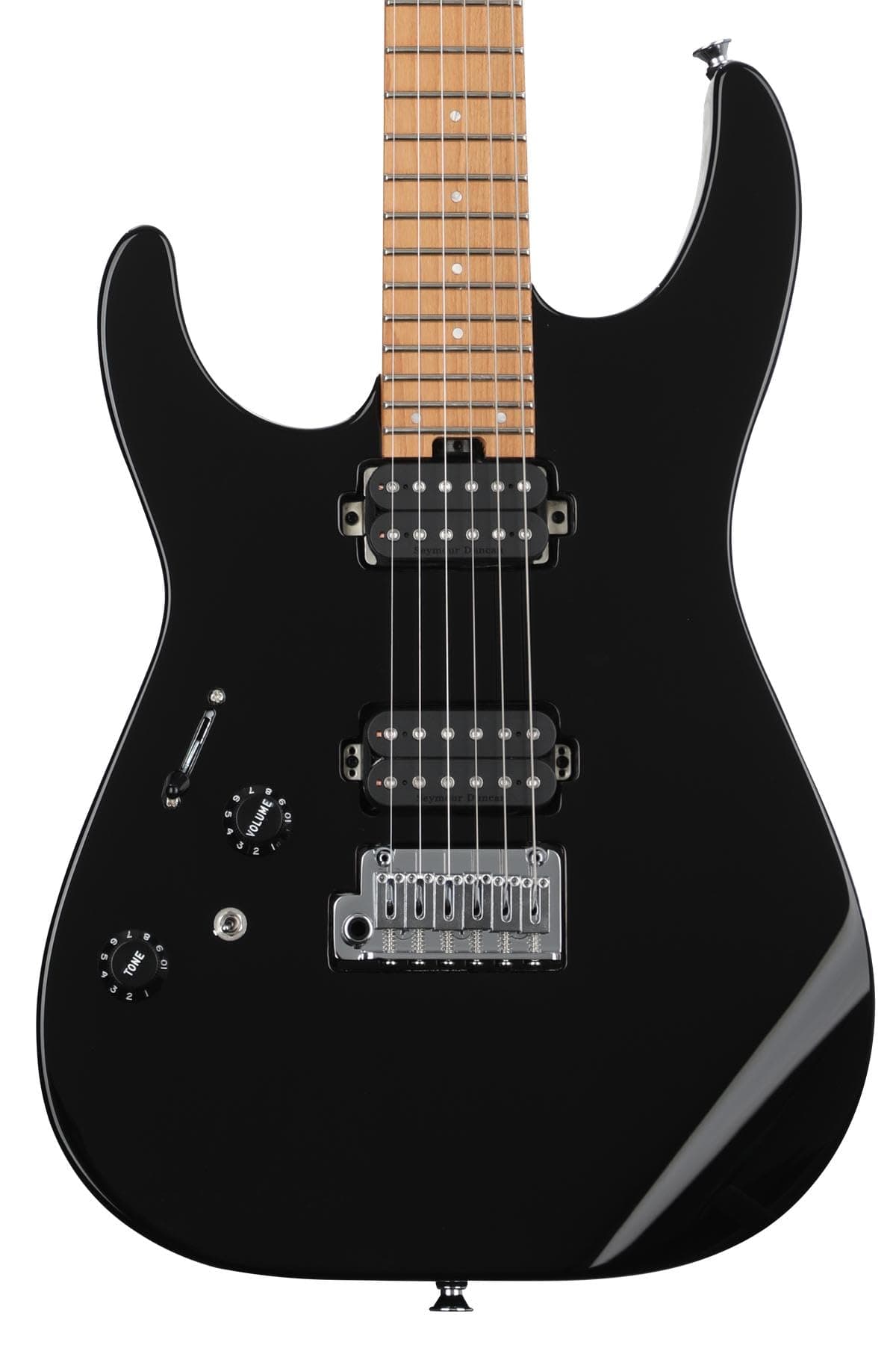 Charvel Pro-Mod DK24 HH 2PT Guitarra Eléctrica Zurda - Gloss Black (Modelo 2961411503)