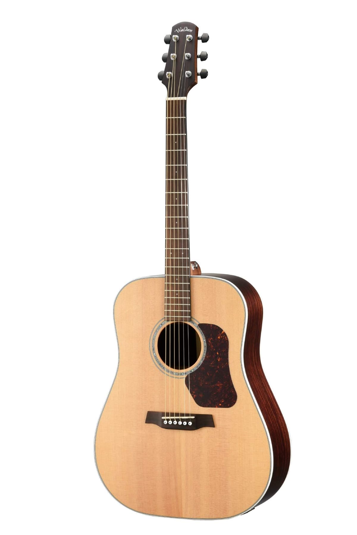 Walden D800E W Guitarra Electroacústica Dreadnought All-Solid Sitka/Rosewood con Funda Gig Bag - Satin Natural