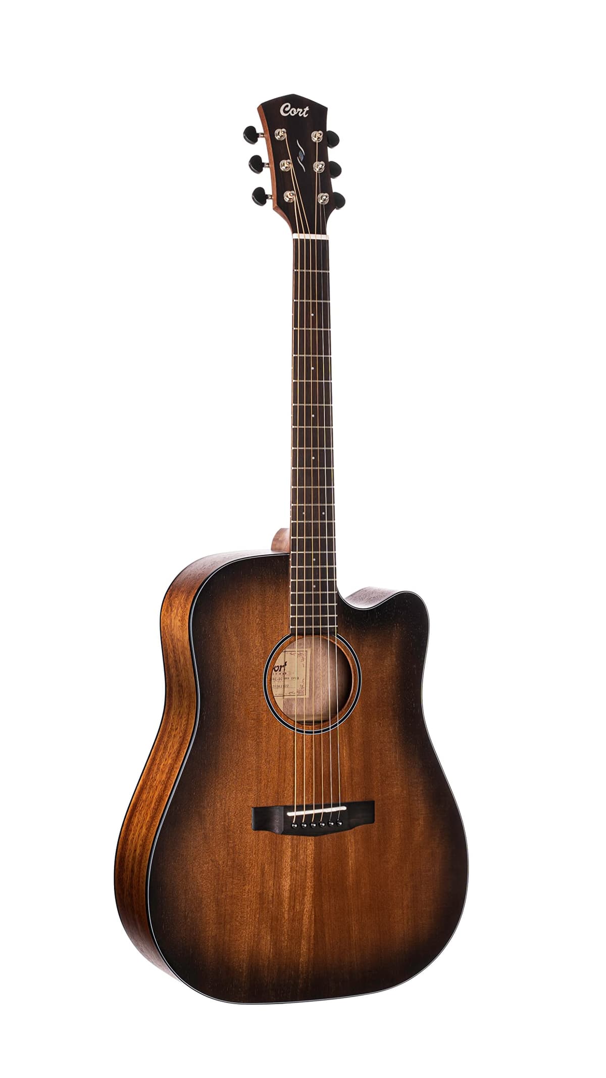 Cort Core COREDCOPBB Guitarra Acústica 6 Cuerdas, Diestro, Open Pore Black Burst, Tamaño Completo