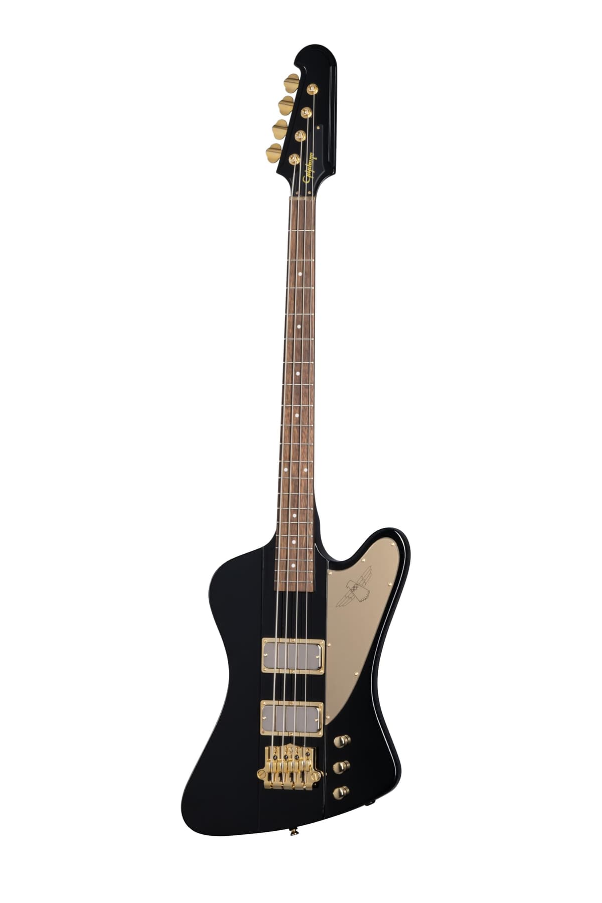 Epiphone Inspired by Gibson Rex Brown Thunderbird, Bajo Eléctrico Ebony con Estuche, Modelo EIGTB4RBEBGH1