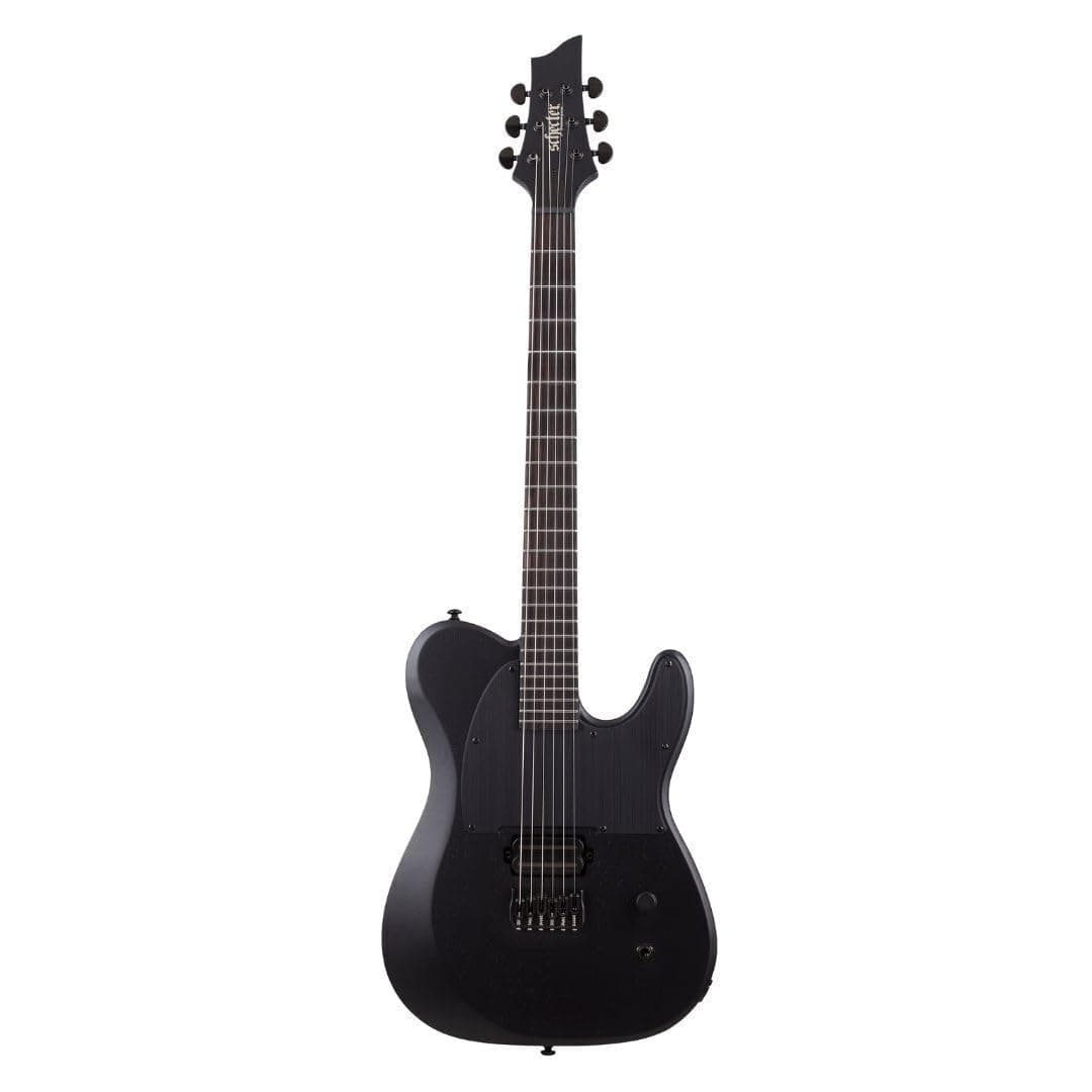 Schecter PT Black Ops Guitarra Eléctrica 6 Cuerdas, Cuerpo de Caoba y Diapasón de Ébano, Acabado Satin Black Open Pore GIT0062344-000