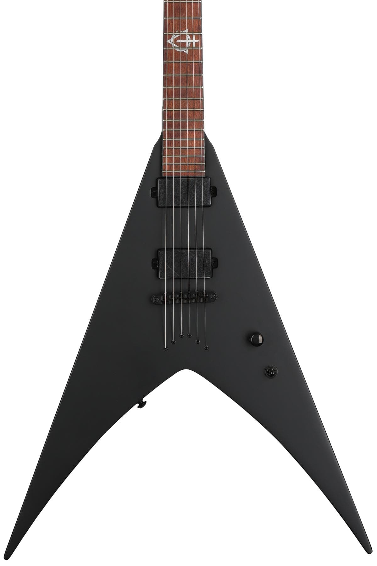 ESP LTD HEX-200 Nergal - Guitarra Eléctrica Signature, Black Satin (Negro Satinado) LHEX200BLKS