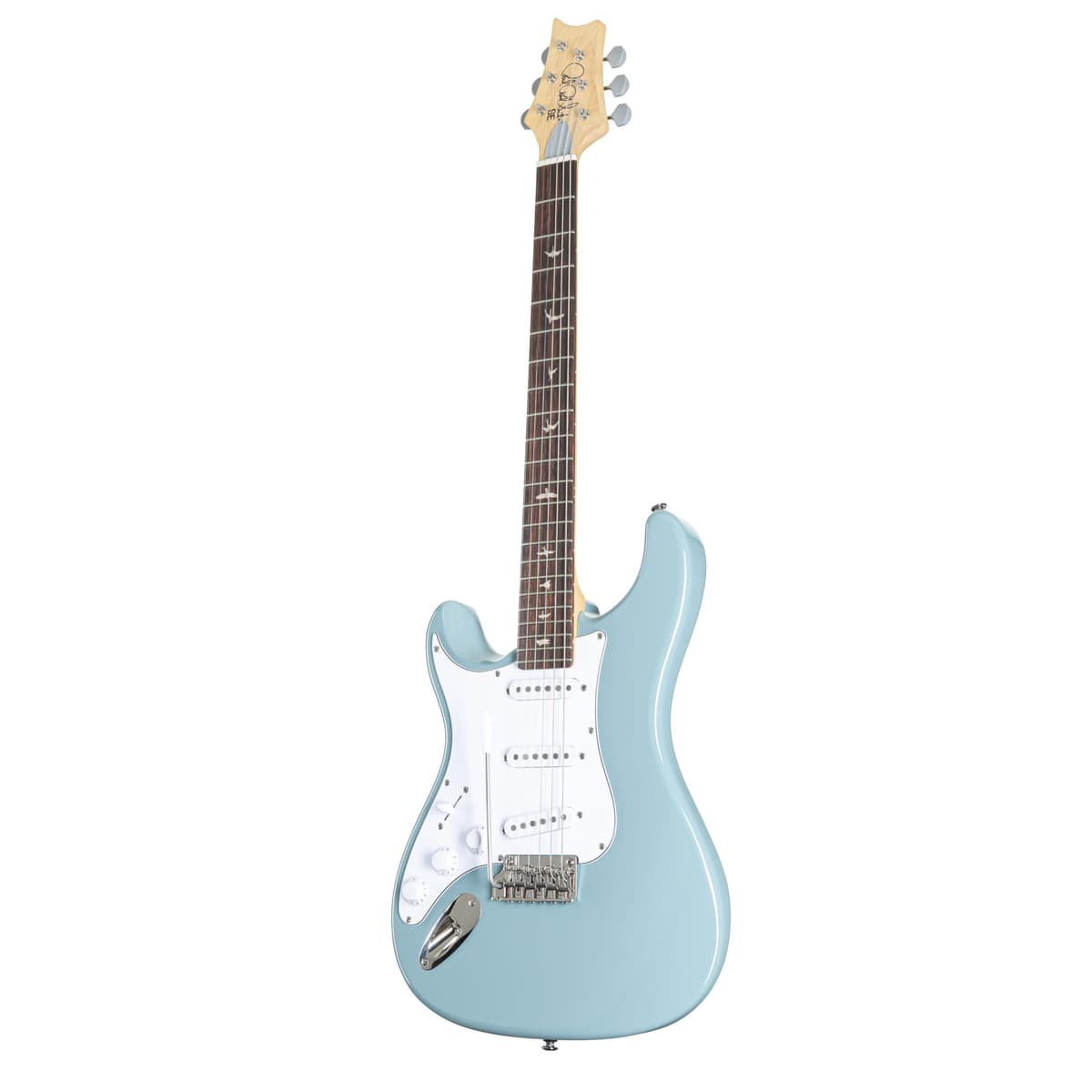 PRS SE Silver Sky Maple Lefty - Guitarra Eléctrica Zurda, Stone Blue, Diapasón de Arce, con Funda Gigbag 114259::2J: