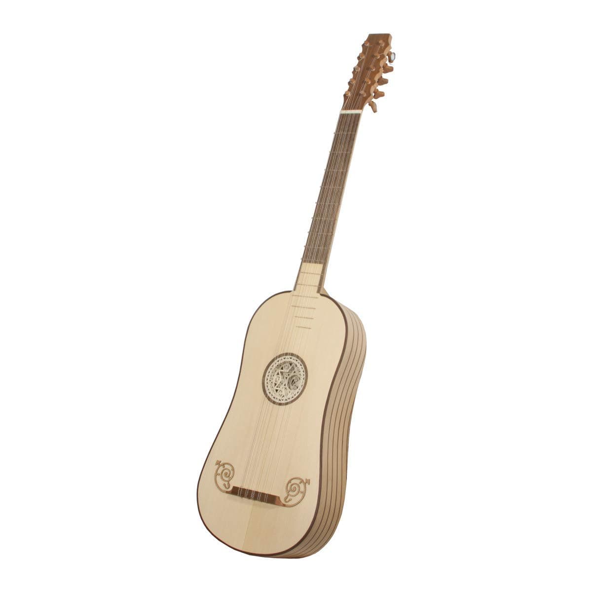 Roosebeck Baroque 5-Course Guitar - Guitarra Barroca 5 Cuerdas Dobles, Lacewood, con Funda Acolchada
