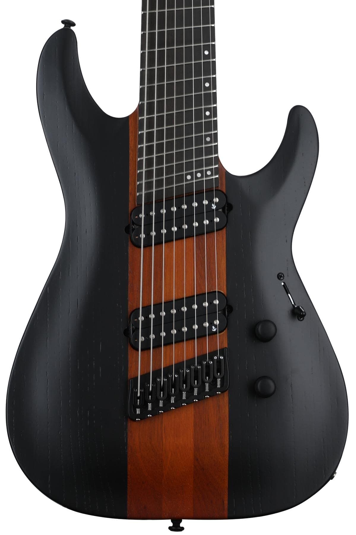 Schecter C-8 Multiescala Rob Scallon Guitarra Eléctrica de 8 Cuerdas - Satin Dark Roast 903