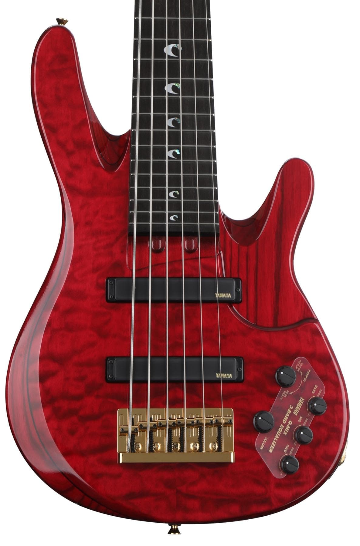 Yamaha TRB-JP2 TDR Bajo Eléctrico John Patitucci Trans Dark Red 6 Cuerdas Profesional