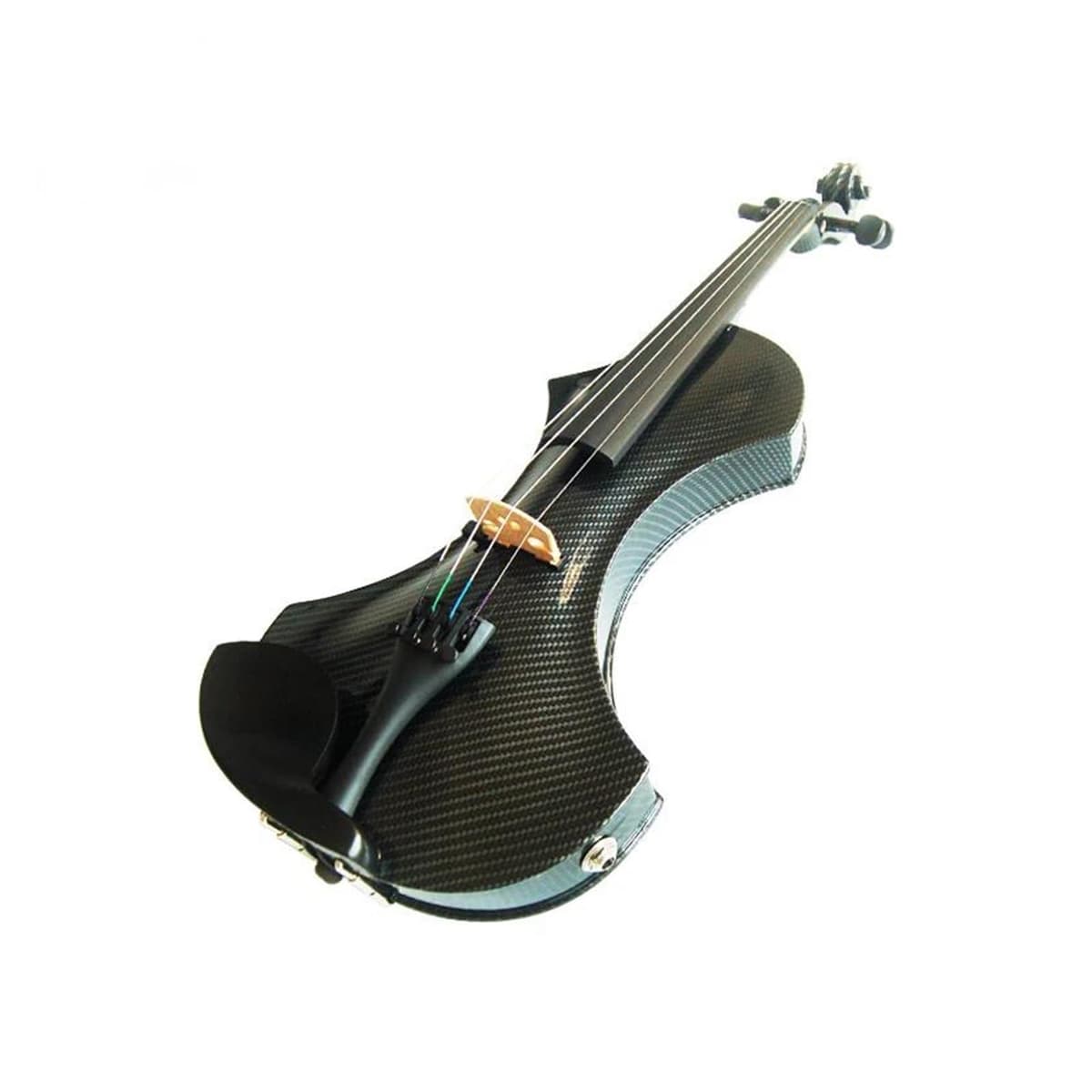 DABAUR ZENGXUE Violín Eléctrico 4/4 Negro, Set Profesional, Instrumento de Cuerdas con Accesorios