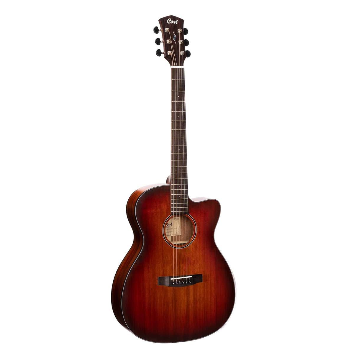 Cort COREOCOPLB Guitarra Electroacústica 6 Cuerdas para Diestros Open Pore Light Burst Tapa/cuerpo completo (CORE-OCABWOPL)