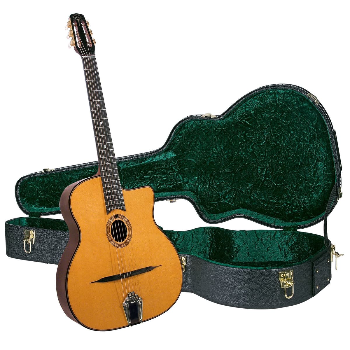 Gitane DG-255 Professional Gypsy Jazz Guitar con Estuche Rígido | Guitarra Manouche Profesional | Modelo DG-255BUN1