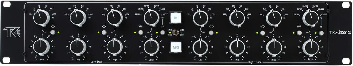 TK Audio TK-Lizer 2 Ecualizador Estéreo Baxandall con Circuito M/S, EQ Analógico de Mastering y Mezcla, Control de Tonalidad de Alta Precisión