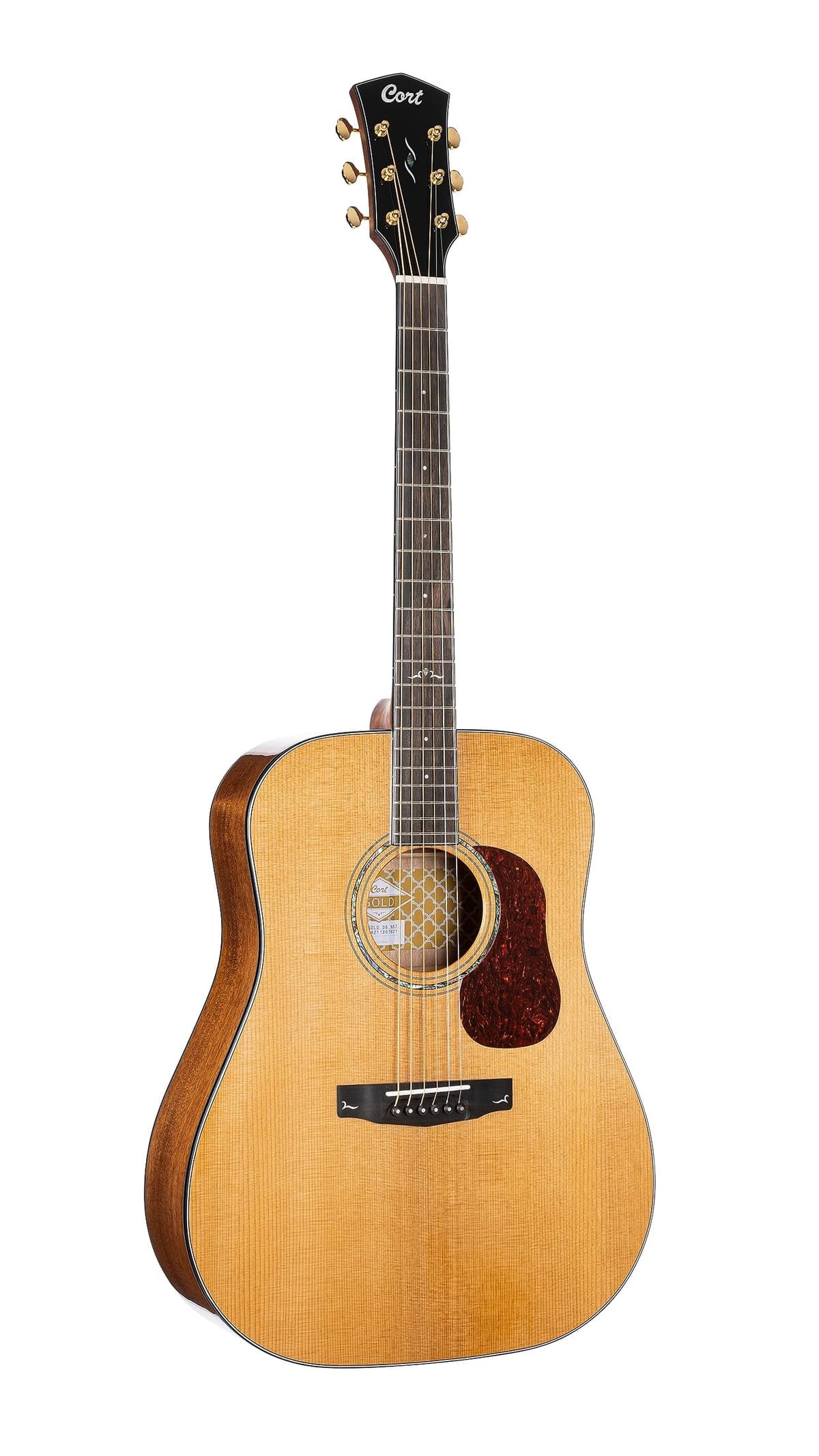 Cort Gold GOLDD6-A-U Guitarra Electroacústica 6 Cuerdas, Derecha, Natural, Tamaño Completo
