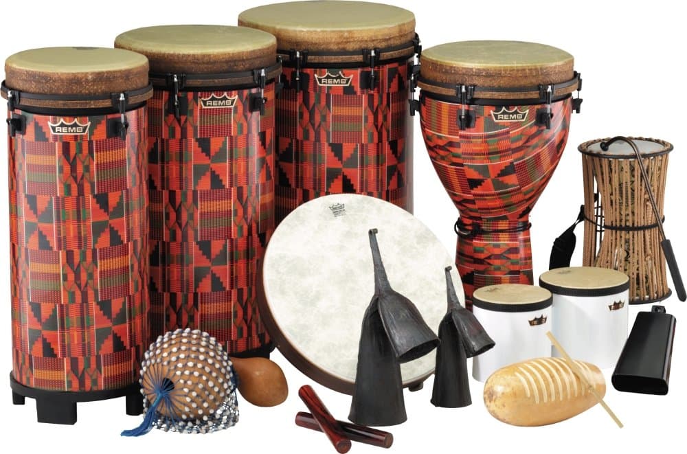 Remo PPWMDCCC Drum Set - Batería acústica completa para batería, kit de tambores profesional, percusión para estudio y escenario