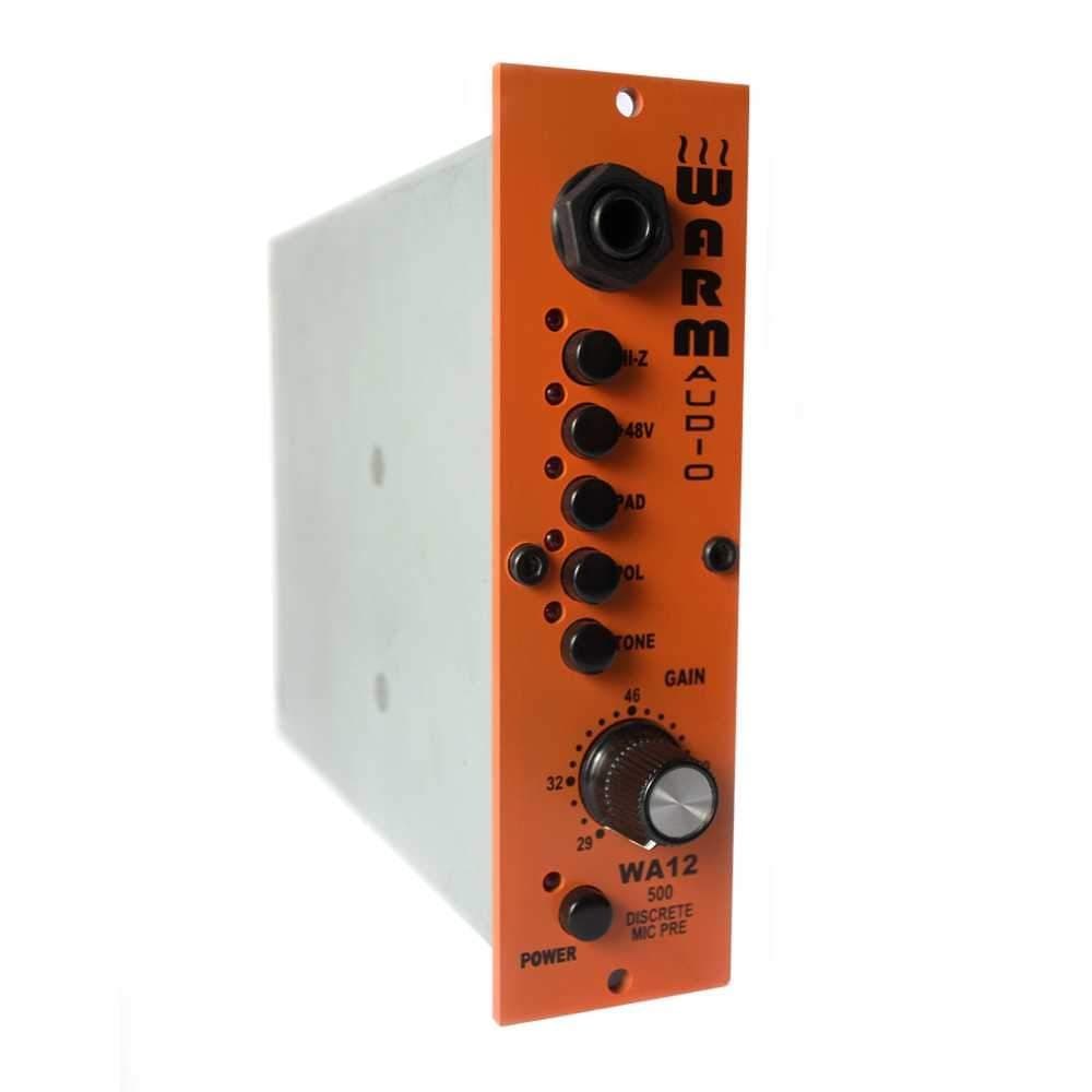 Warm Audio WA12 500 Series Preamp de Micrófono - Previo 500 Series, sonido analógico, alta ganancia, estudio profesional